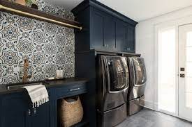 Of course, the white farmhouse sink and contemporary stainless cabinet hardware don't hurt. Pin On Laundry
