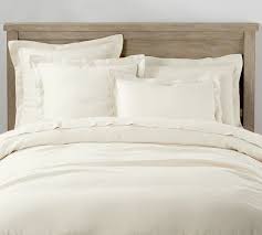 Custom size linen sheets, various colors bed sheets. Belgian Flax Linen Duvet Cover King Cal King Ivory Pottery Barn