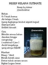  Resep Kelapa Ultimate Obat Alami Minuman Sehat Resep Sehat
