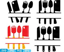 Download Kitchen Svg File Cricut Cameo Utensils Cooking Food Stickers Clip Art 289s