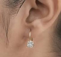Old Mine Cushion Cut Lab Grown Diamond Drop Earrings