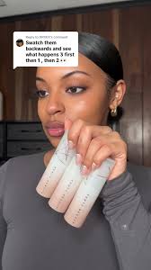 Replying to @DRIIXX this made it wayyy easier to see, 2 is def my shade  💃🏽 @Fenty Beauty #fyp #foundationswatch