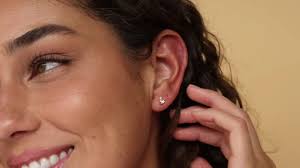 Flora Diamond Stud Earrings by Caitlyn Minimalist • Dainty Everyday Crystal  Jewelry • Bridal Shower Gift for Her • Wedding Jewelry • ER306