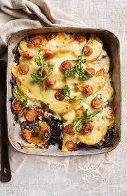 Pumpkin Silverbeet And Mushroom Bake In 2021 Food Vegetable Recipes Veggie Dishes