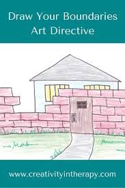Draw Your Boundaries Art Directive Art Therapy Activities Creative Arts Therapy Art Therapy Directives