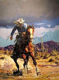 Moebius Cowboy Art Western Paintings Western Artwork