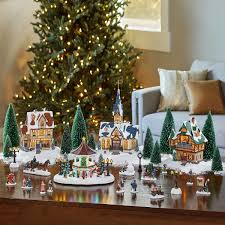 It's like animal crossing in real life. Christmas Village Scene With Led S Musical Gazebo 30 Pieces Costco Uk
