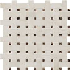 Sample order start at $6.99 Crema Marfil Marble Polished 12x12 Basket Weave Marble Mosaic