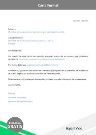La carta formal es un instrumento de comunicación de alta jerarquía utilizado comúnmente en el ámbito organizacional (del campo profesional, comercial funciones de la carta formal. Formato Gratuito De Carta Formal En Word Descargar