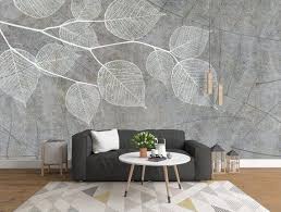 3d Grey Background Details Leaf Texture Wallpaper Removable Etsy In 2021 Grey Wallpaper For Walls Home Wallpaper Wall Wallpaper