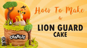 Omit 1/3 cup softened butter and 1 1/2 teaspoons ground cinnamon. Lion Guard Cake Tutorial With Kion How To Cherry School Youtube