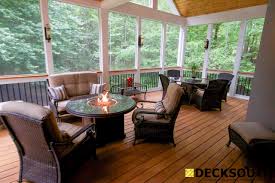 Screen Porch With Fire Table Outdoor Porch Furniture Outdoor Remodel House With Porch