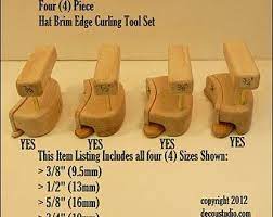 Built To Order Hat Making Tool Homburg Brim Hinged Brim Etsy Hat Making Making Tools Types Of Curls