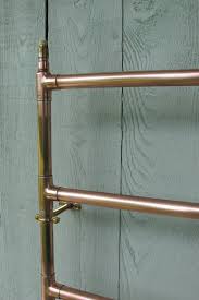 Heated Copper Towel Rail Copper Radiator Heated Copper Radiator Heated Copper Towel Rail Copper Industrial Vintage Bathroom Fittings Towel Rail Heated Towel Rack Radiator Heating