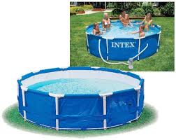 Intex 28212gn Piscine Hors Sol Cadre Metal Avec Epurateur 366 X 76 Cm Amazon Fr Jardin