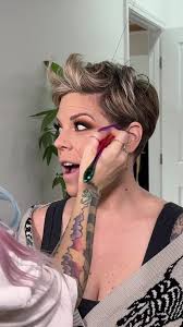 I got to do @P!NK makeup!!! 🤘🏼👩🏻‍🎤 Okay jk this is my beautiful t...