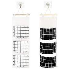 Katoom 2er Hangender Organizer Ordnungssysteme Wand Aufbewahrungstasche Hangend Tasche Mit 3 Taschen Hangeau Hangeaufbewahrung Ordnungssystem Wand Aufbewahrung