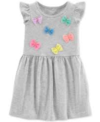 Carter S Toddler Girls Bow Sundress Gray 2t Toddler Girl Dresses Toddler Dress Toddler Girl