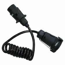 1 5m Trailer Light Electric Extension Cable Male To Female 7 Pin Plug To Socket 5056133386455 Ebay