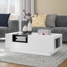 Hahn Floor Shelf Coffee Table With Storage In 2020 Living Room Coffee Table Coffee Table Coffee Table With Storage