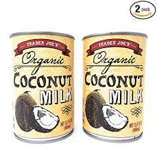Amazon Com Trader Joe S Organic Coconut Milk 13 5 Fl Oz Pack Of 2 Grocery Gourmet Food