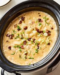 How To Make Easy Slow Cooker Potato Soup Recipe Slow Cooker Potato Soup Slow Cooker Potatoes Crock Pot Slow Cooker