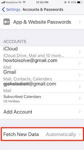 How To Change Iphone Mail App Fetch Time For New Mail Data