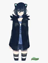 As was pointed out, this color combination is not rare or unusual in europe, but the concentration in ireland is perhaps unique. Anime Black And Blue Image Short Black Hair Blue Eyes Anime Girl Hd Png Download Kindpng