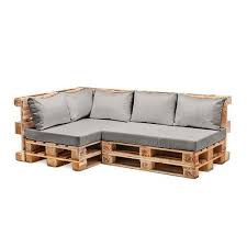 Grey Water Resistant Pallet Furniture 1 Piece Hollowfibre Back Cushion Only Amazon Co Uk Pallet Furniture Plans Pallet Patio Furniture Pallet Garden Furniture