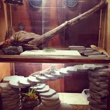My Bearded Dragon Cage Made From A Broken Dresser With Custom Staircase Bearded Dragon Cage Bearded Dragon Habitat Bearded Dragon