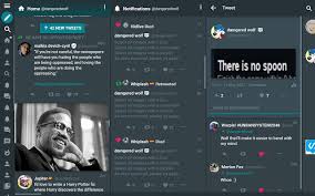 Seesmic desktop is the original adobe air powered seesmic app, and it works with twitter as well as facebook (including facebook pages). Moderndeck Twitter Client For Desktop