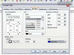 In this dialog box, under the select the appropriate line styles and color for the border of the cells from these lists. Add A Border In Openoffice Calc Youtube