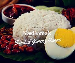 Buang mak buang sedara, kerana kasih saya turutkan. Nasi Lemak Buah Bidara Sayang Sambal Goreng Zamisha Facebook