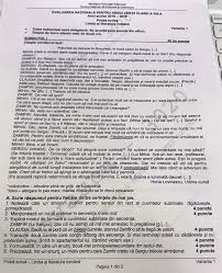 Subiecte 2020, variante si modele de subiecte, programe pentru examene nationale 2020, evaluare nationala, bacalaureat, titularizare, suplinire, definitivat, grade didactice. Subiecte Evaluare NaÈ›ionalÄƒ 2019 Afoto Subiecte La Limba RomanÄƒ Antena 1