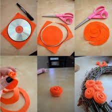 Si vous aimez les ornements diy, explorez ces images. Decoration D Automne Creative Diy A Partir De Feutre Rose En Feutrine Tutoriel Fleur En Papier Bricolage Et Loisirs Creatifs