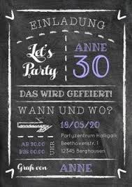 Kreide Party 30 Einladungskarte In Modernem Design Partyeinladung Einladungskarte Einlad Einladungen Einladungskarten Geburtstag Einladung 30 Geburtstag