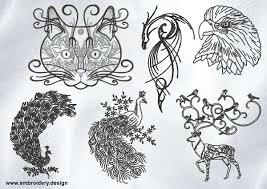 Us $7.00 9d 3h 34m. Creative Outline Animals Embroidery Designs