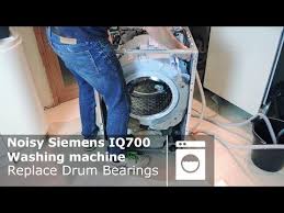 So you're about to just put all of your washing into your new bosch washing machine but the child lock feature has been enabled. Noisy Siemens Iq700 Washing Machine Replace Drum Bearings By How 2 Repair Com