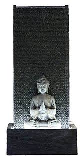 Fontaine De Jardin Bouddha Avec Led Blanche Taille Xl 100cm Statue Bouddha Bouddha Fontaine De Jardin