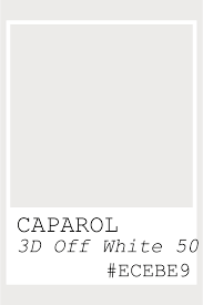 Caparol 3d Off White 50 Ecebe9 Color
