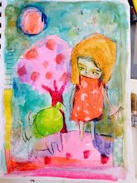 A Blog About Art Watercolor Painting Creativity Intuitive Skills Spiritual Arts Soul Art Mixed M Mixed Media Painting Tutorial Painting Painting Tutorial