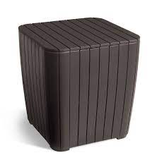 We deliver great quality keter products right to your doorstep. Keter Luzon Side Table With Hidden Storage Outdoor Resin Patio Furniture Matte Brown Walmart Com Walmart Com