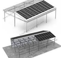 BIPV roof mounting system with solar panels