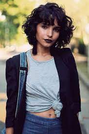 Stunning short curly black hairpiece 3/4 fall hair piece half wig color #1b. Short Hair Styles With Soft Curls Novocom Top