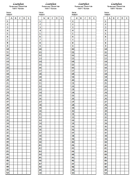 Answer Sheets Template Pdf