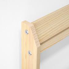 neiden bed frame pine birch luroy twin ikea 木製ベッドフレーム 低い天井 ベッドベース