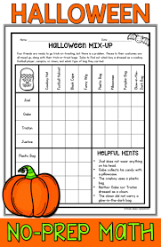 Halloween Math Activities Are Fun And Easy For Teachers Looking For Halloween Printable Ideas F Math Pages Halloween Math Activities Halloween Math Worksheets