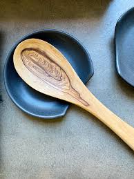 Olive Wood Long Spoon In 2020