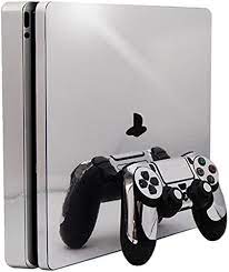Amazon.com: Silver Chrome Mirror - Vinyl Decal Mod Skin Kit by System Skins  - Compatible with Playstation 4 Slim Console (PS4S) : Video Games