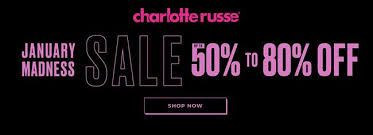 Online January Madness Sale Up To 50 To 80 Off Store Charlotterusse Scope Entire Store Ends On 1 In 2020 Local Coupons Clearance Deals Mobile App Android